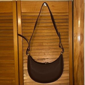 Brown Leather Shoulder Bag